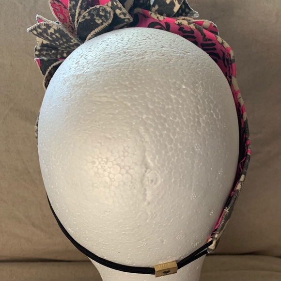 🖤💗 Y2K Juicy Couture Bow Headband Snakeskin - Picture 3 of 16